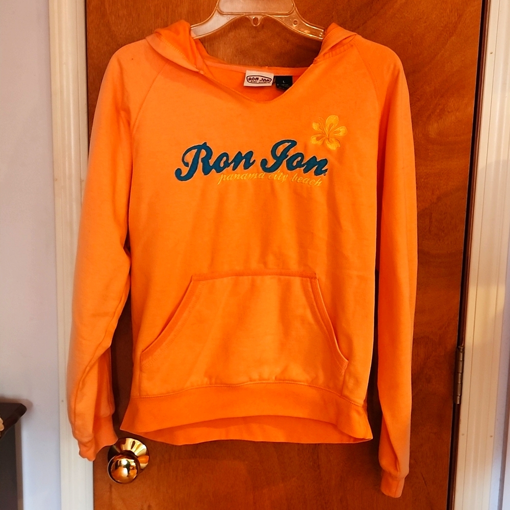 Ron Jon peach hoodie Large